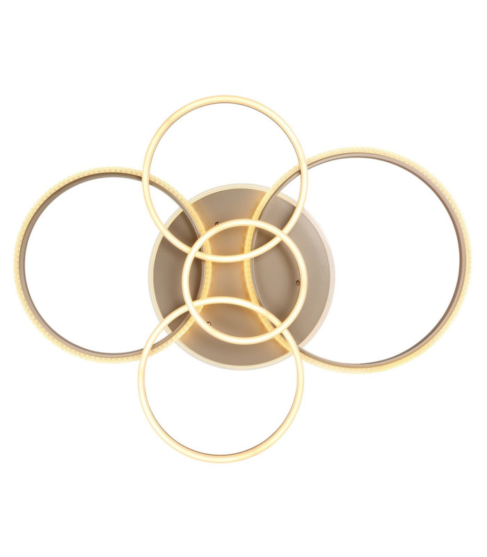 Lorelei Semi Flush Ceiling Light Matt Champagne LED 3000K-4
