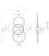 Lorelei Semi Flush Ceiling Light Matt Champagne LED 3000K-9