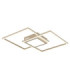 Saunders Twin Square Semi Flush Ceiling Light Matt Sand LED 2700/6500K-1