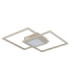 Saunders Twin Square Semi Flush Ceiling Light Matt Sand LED 2700/6500K-3
