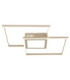 Saunders Twin Square Semi Flush Ceiling Light Matt Sand LED 2700/6500K-4