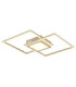 Saunders Twin Square Semi Flush Ceiling Light Matt Sand LED 2700/6500K-6