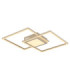 Saunders Twin Square Semi Flush Ceiling Light Matt Sand LED 2700/6500K-11