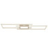 Saunders Twin Rectangle Semi Flush Ceiling Light Matt Sand LED 2700/6500K-4