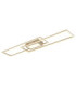 Saunders Twin Rectangle Semi Flush Ceiling Light Matt Sand LED 2700/6500K-6