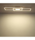 Saunders Twin Rectangle Semi Flush Ceiling Light Matt Sand LED 2700/6500K-8