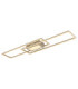 Saunders Twin Rectangle Semi Flush Ceiling Light Matt Sand LED 2700/6500K-10