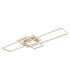 Saunders Tripple Rectangle Semi Flush Ceiling Light Matt Sand LED 2700/6500K-1