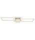 Saunders Tripple Rectangle Semi Flush Ceiling Light Matt Sand LED 2700/6500K-4