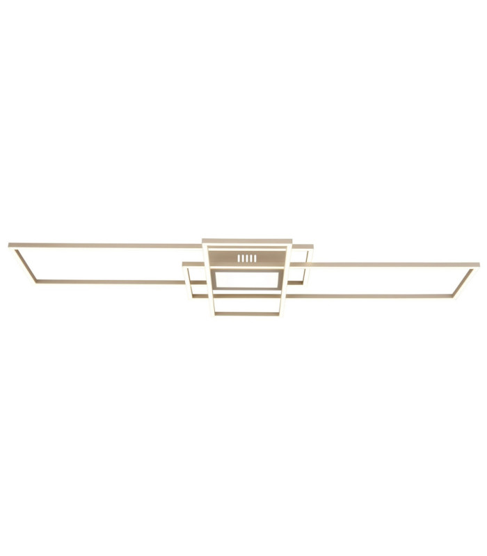 Saunders Tripple Rectangle Semi Flush Ceiling Light Matt Sand LED 2700/6500K-4