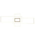 Saunders Tripple Rectangle Semi Flush Ceiling Light Matt Sand LED 2700/6500K-5