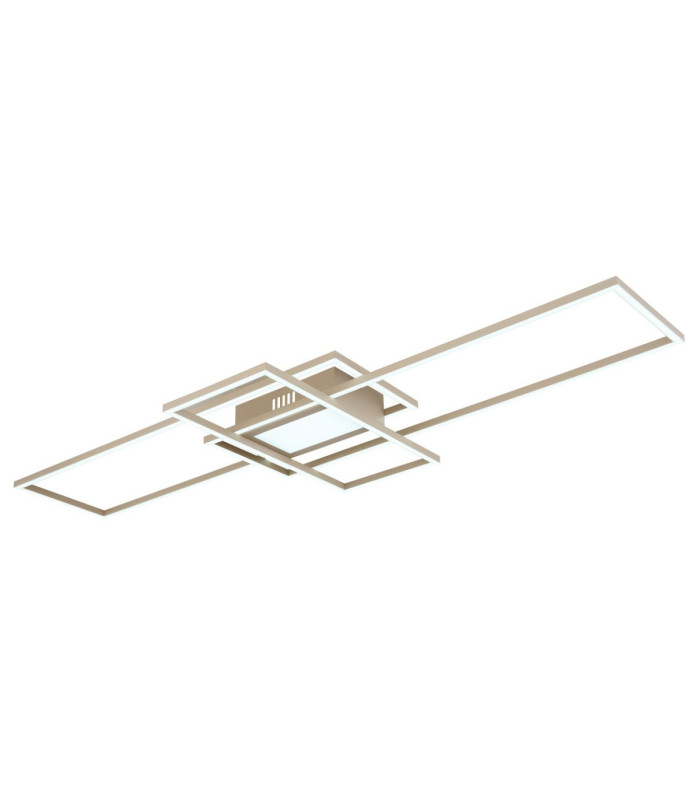 Saunders Tripple Rectangle Semi Flush Ceiling Light Matt Sand LED 2700/6500K-7
