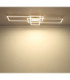 Saunders Tripple Rectangle Semi Flush Ceiling Light Matt Sand LED 2700/6500K-8