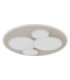 Monty Semi Flush Ceiling Light Matt White LED 3000K-3