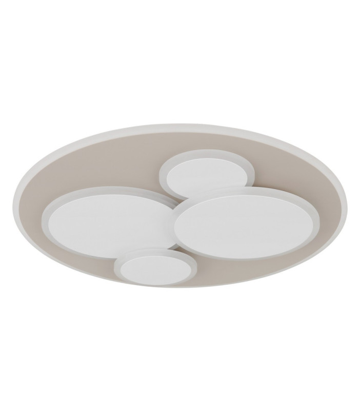 Monty Semi Flush Ceiling Light Matt White LED 3000K-3