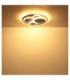 Monty Semi Flush Ceiling Light Matt White LED 3000K-5