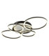 Alvis Semi Flush Ceiling Light Matt Black LED 4000K-1