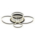 Alvis Semi Flush Ceiling Light Matt Black LED 4000K-5
