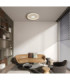 Shirley 40cm Semi Flush Ceiling Light Matt Sand LED 2700/6500K-2