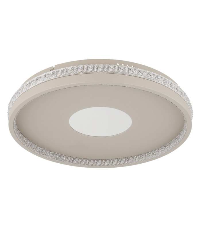 Shirley 40cm Semi Flush Ceiling Light Matt Sand LED 2700/6500K-3