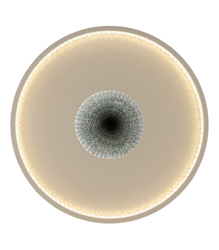 Shirley 40cm Semi Flush Ceiling Light Matt Sand LED 2700/6500K-4