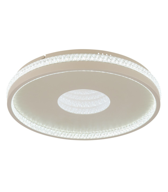 Shirley 40cm Semi Flush Ceiling Light Matt Sand LED 2700/6500K-6