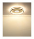 Shirley 40cm Semi Flush Ceiling Light Matt Sand LED 2700/6500K-7