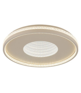 Shirley 50cm Semi Flush Ceiling Light Matt Sand LED 2700/6500K-1