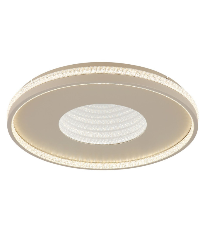 Shirley 50cm Semi Flush Ceiling Light Matt Sand LED 2700/6500K-1