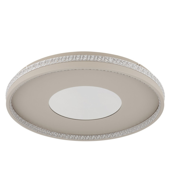 Shirley 50cm Semi Flush Ceiling Light Matt Sand LED 2700/6500K-3