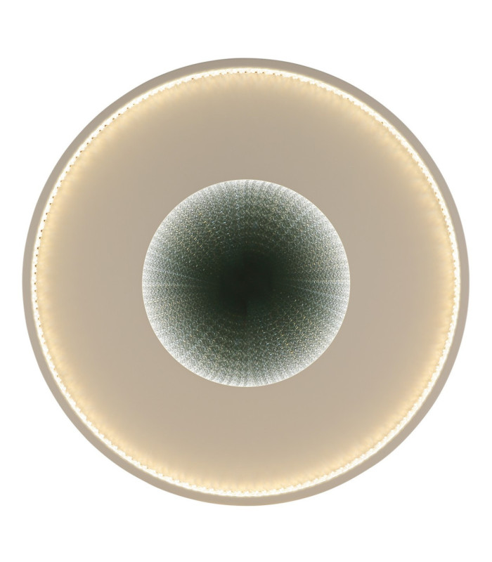 Shirley 50cm Semi Flush Ceiling Light Matt Sand LED 2700/6500K-4