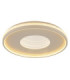 Shirley 50cm Semi Flush Ceiling Light Matt Sand LED 2700/6500K-5