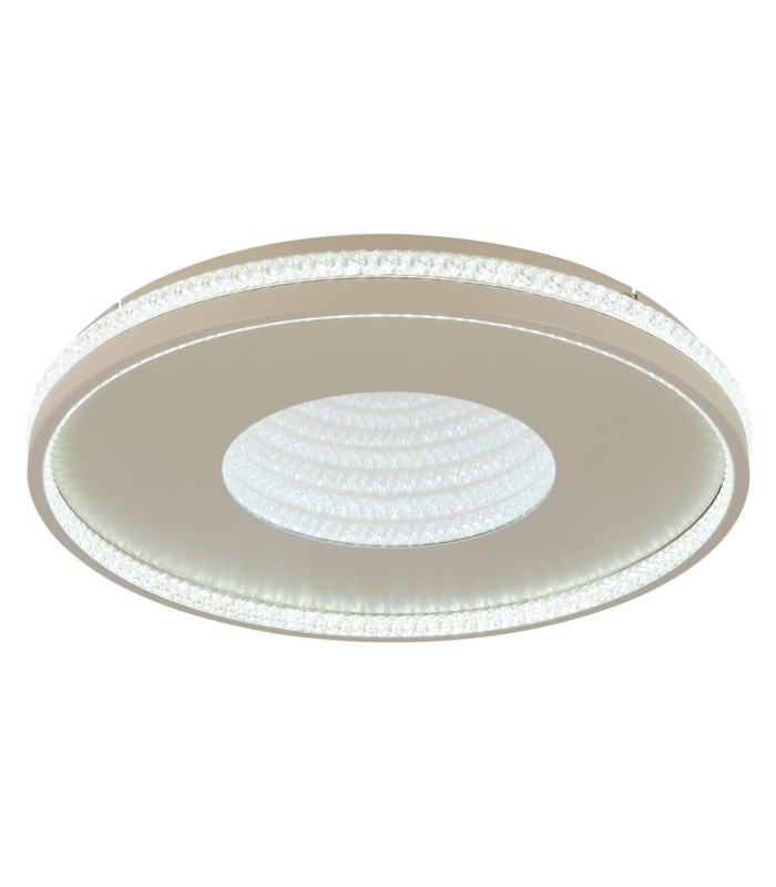 Shirley 50cm Semi Flush Ceiling Light Matt Sand LED 2700/6500K-6