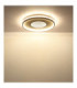 Shirley 50cm Semi Flush Ceiling Light Matt Sand LED 2700/6500K-7