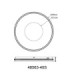 Shirley 50cm Semi Flush Ceiling Light Matt Sand LED 2700/6500K-12