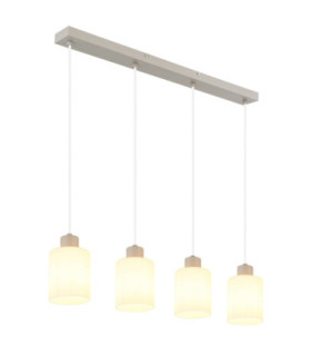 Trent Bar Pendant Ceiling Light Matt Sand 4x E27-1