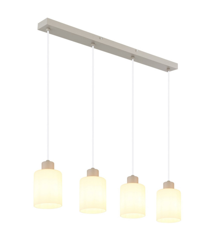 Trent Bar Pendant Ceiling Light Matt Sand 4x E27-1
