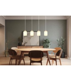 Trent Bar Pendant Ceiling Light Matt Sand 4x E27-2