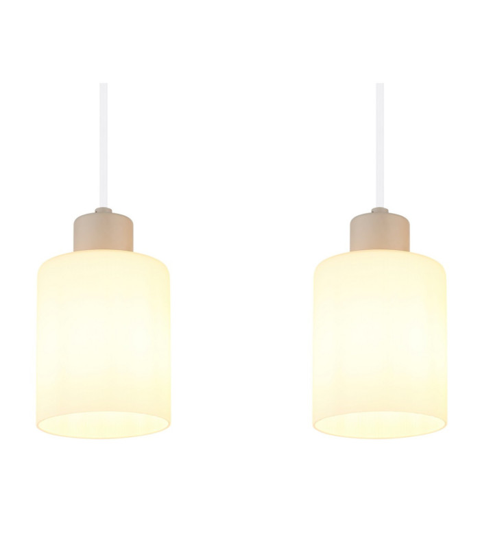Trent Bar Pendant Ceiling Light Matt Sand 4x E27-5