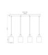 Trent Bar Pendant Ceiling Light Matt Sand 4x E27-7
