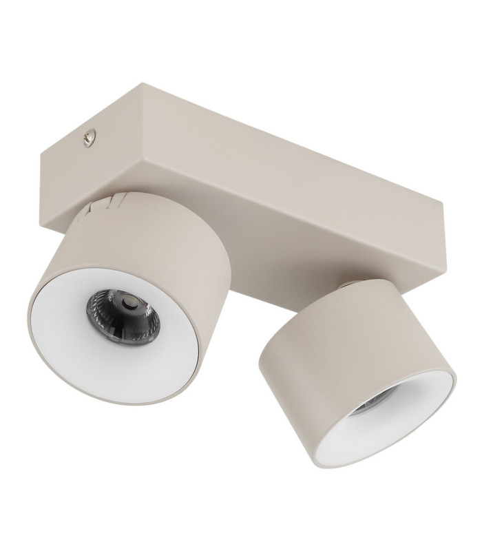 Rae Twin Ceiling Spotlight Matt Sand 2x LED 3000K-3
