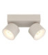 Rae Twin Ceiling Spotlight Matt Sand 2x LED 3000K-4
