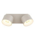 Rae Twin Ceiling Spotlight Matt Sand 2x LED 3000K-5