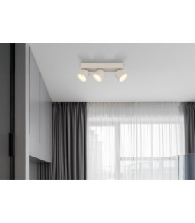 Rae Ceiling Spotlight Bar Matt Sand 3x LED 3000K-2