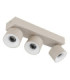Rae Ceiling Spotlight Bar Matt Sand 3x LED 3000K-3