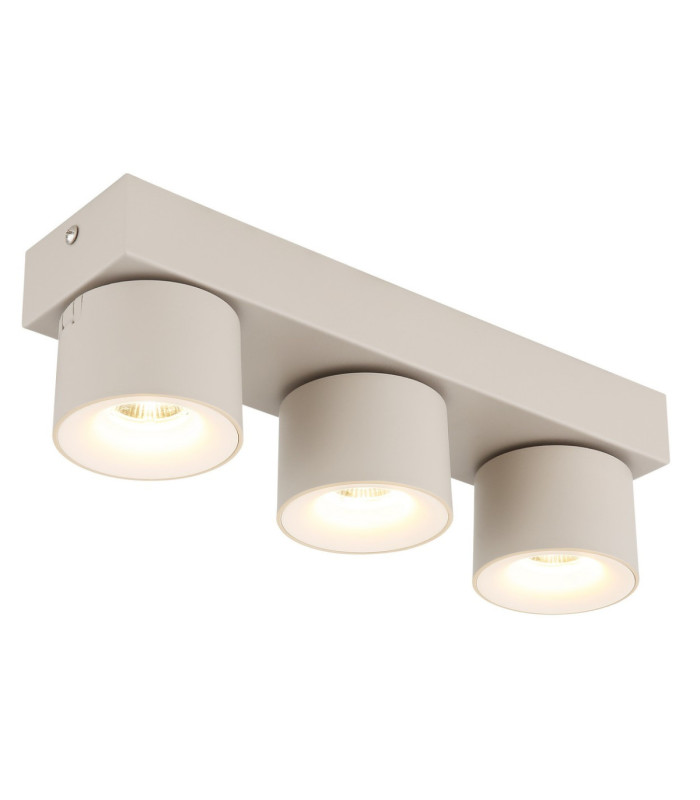 Rae Ceiling Spotlight Bar Matt Sand 3x LED 3000K-6