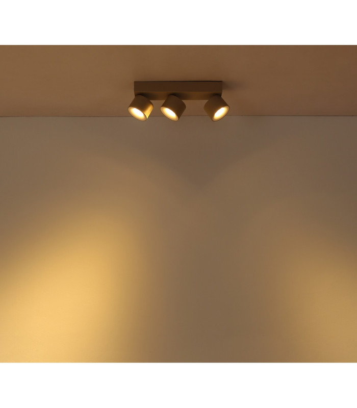 Rae Ceiling Spotlight Bar Matt Sand 3x LED 3000K-7