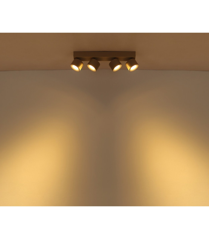 Rae Ceiling Spotlight Bar Matt Sand 4x LED 3000K-8