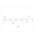 Rae Ceiling Spotlight Bar Matt Sand 4x LED 3000K-9