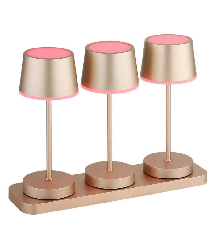 Dawson Table Lamp Matt Champagne RGBW LED 3000K IP54